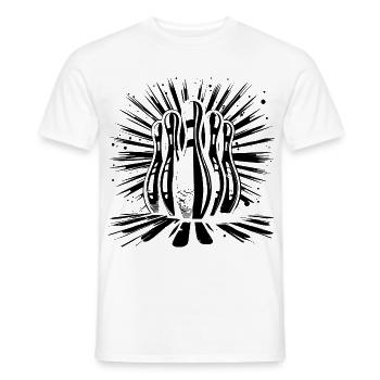 Croquis de bowling - T-shirt homme - blanc - Devant - AI Model Male 178 dark (178cm)