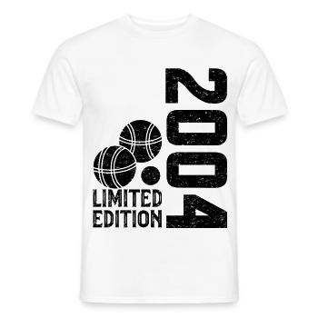 2004 Limited Edition Petanque 20th Anniversary - Men's T-Shirt - white - Front - AI Model Male 178 dark (178cm)