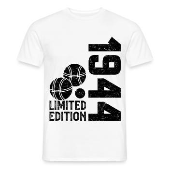 1944 Limited Edition Pétanque 80th Anniversary - Men's T-Shirt - white - Front - AI Model Male 178 dark (178cm)
