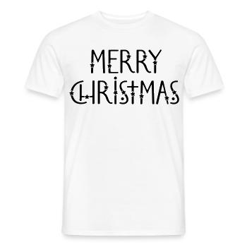 Joyeux Noël - T-shirt homme - blanc - Devant - AI Model Male 178 dark (178cm)