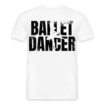 Ballerine - T-shirt homme - blanc - Devant - AI Model Male 178 dark (178cm)