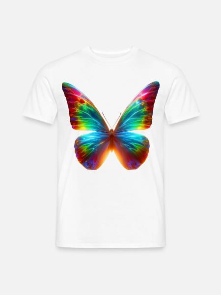 Schmetterling (01) - Männer T-Shirt - Weiß