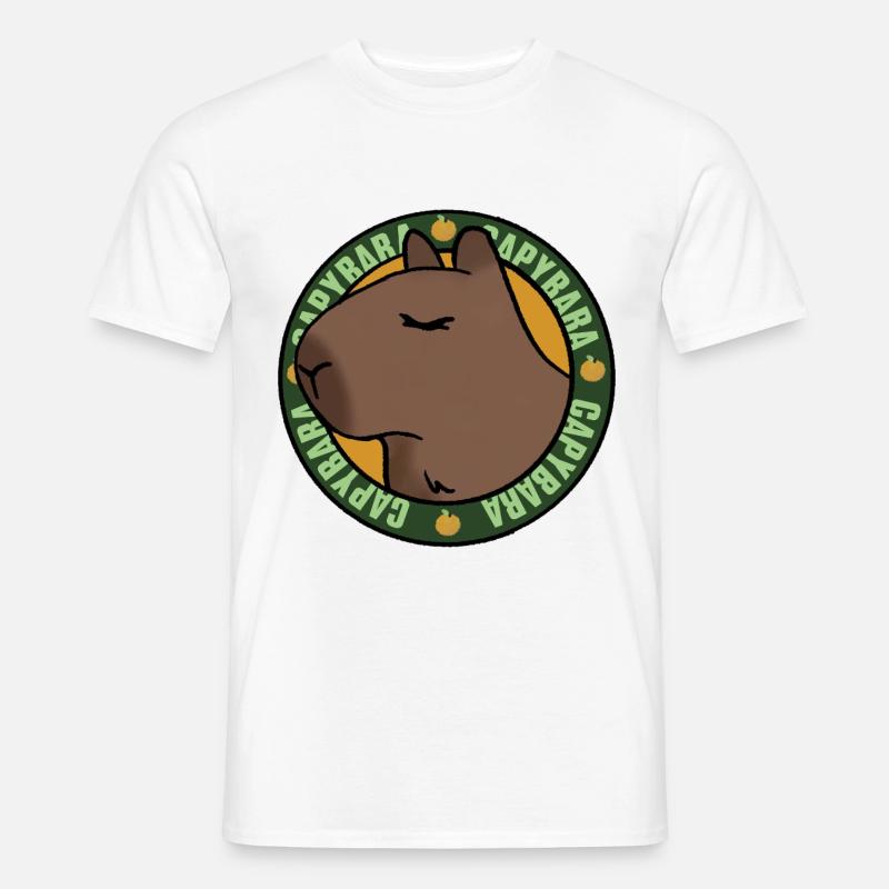 Capibara rilassato - Vibrazioni rilassate - T-shirt uomo - bianco