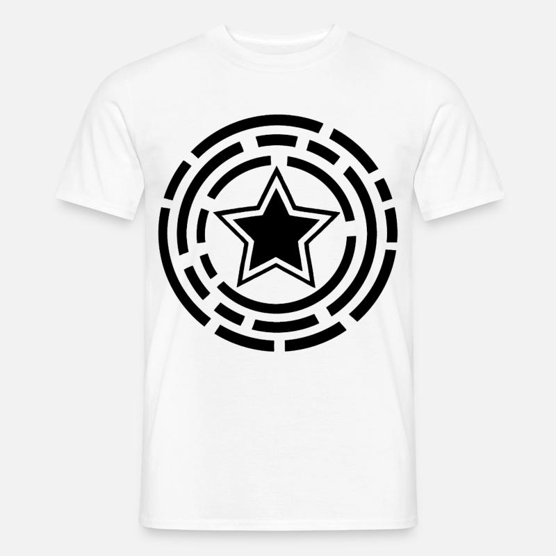 Stjerne - Mænd T-shirt - hvid