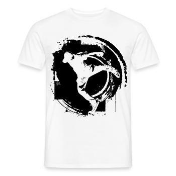 Breakdance - T-shirt homme - blanc - Devant - AI Model Male 178 dark (178cm)