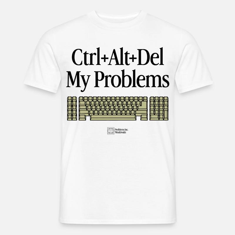 Keyboard Warrior – Gaming & Tech Humor - Männer T-Shirt - Weiß