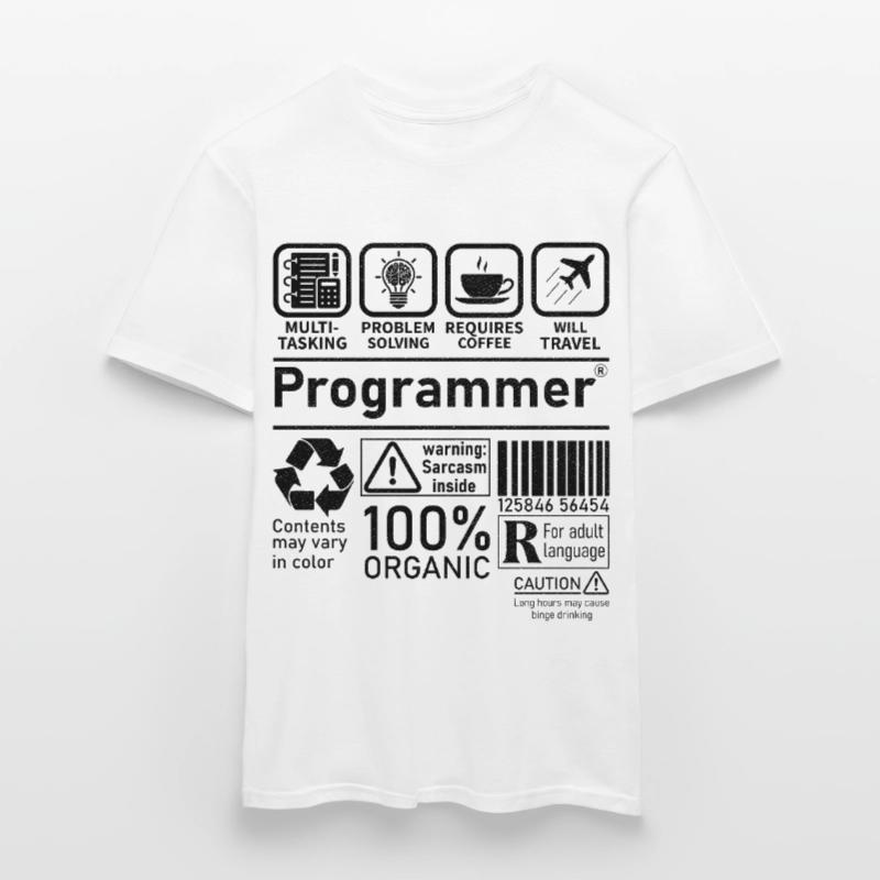Programmer multi tasking problem solving requires Männer T-Shirt