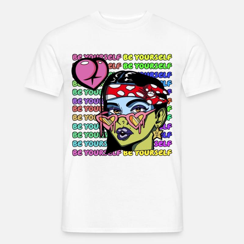 Seien Sie Sie selbst - Männer T-Shirt - Weiß