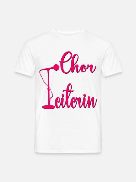 Hobby Chor Leitung Chorleiterin - Männer T-Shirt - Weiß