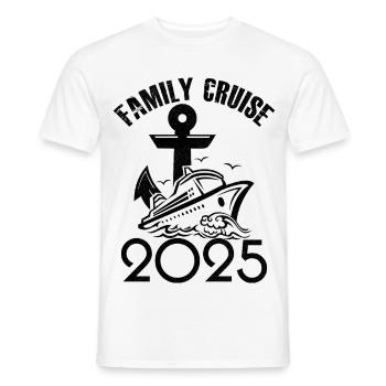 Croisière famille 2025 - T-shirt homme - blanc - Devant - AI Model Male 178 dark (178cm)