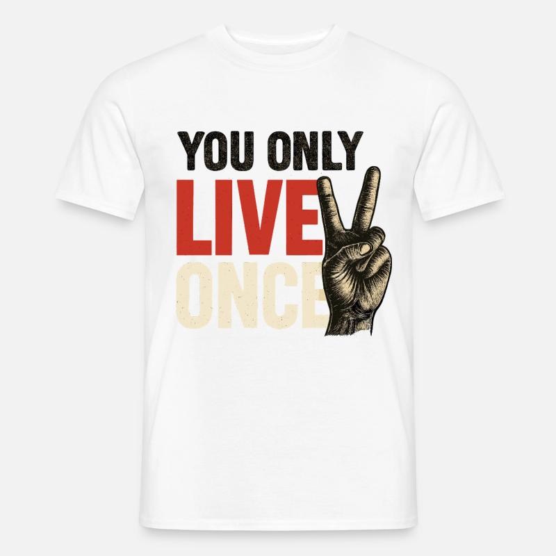 You only live vintage once - Men’s T-shirt - white