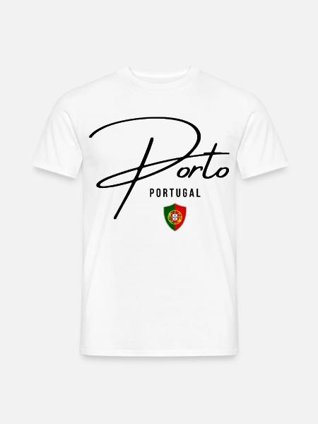 Ich liebe Porto, ich erinnere mich an Porto - Männer T-Shirt - Weiß