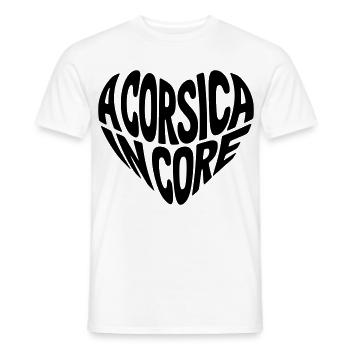 A Corsica In Core - T-shirt homme - blanc - Devant - AI Model Male 178 dark (178cm)