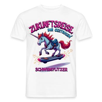 Licorne du futur - T-shirt homme - blanc - Devant - AI Model Male 178 dark (178cm)