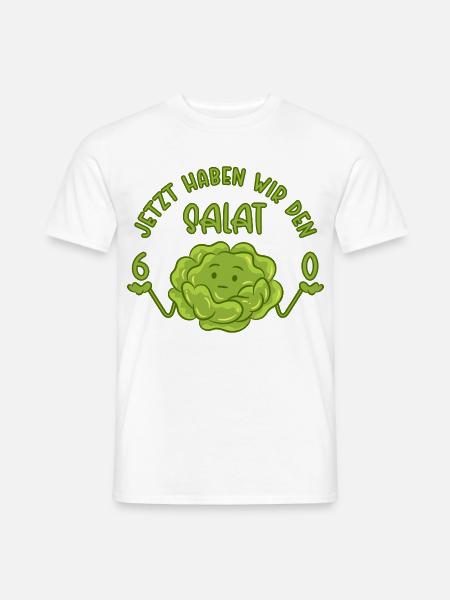 60. Geburtstag - Jetzt haben wir den Salat 60 - Männer T-Shirt - Weiß