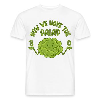 30. Geburtstag - Now we have the salad 30 - Männer T-Shirt - Weiß - Vorne - AI Model Male 178 dark (178cm)