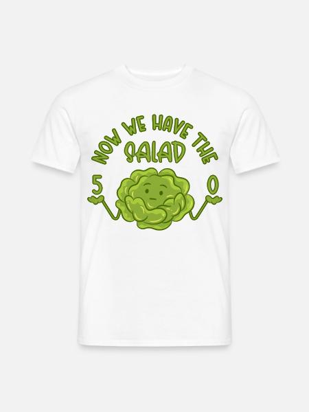 50. Geburtstag - Now we have the salad 50 - Männer T-Shirt - Weiß