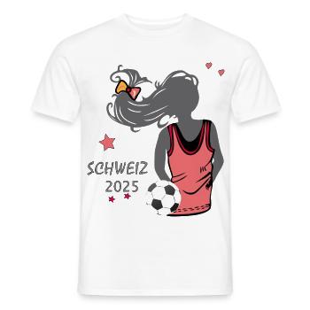 Girl power football event - Men's T-Shirt - white - Front - AI Model Male 178 dark (178cm)