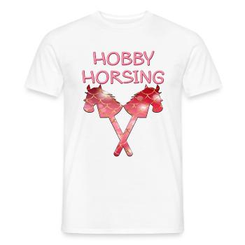 CHEVAL DE CHEVAL DE LOISIR - T-shirt homme - blanc - Devant - AI Model Male 178 dark (178cm)