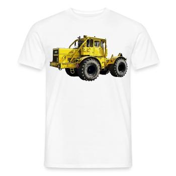 Yellow Power Machine K700 Tracteur - T-shirt homme - blanc - Devant - AI Model Male 178 dark (178cm)