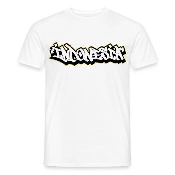 Indonesien Graffiti Tag Sketchbook - Männer T-Shirt - Weiß - Vorne - AI Model Male 178 dark (178cm)