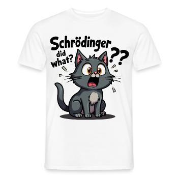 Schrödingers Katze - der Albtraum süßer Katzen - Männer T-Shirt - Weiß - Vorne - AI Model Male 178 dark (178cm)