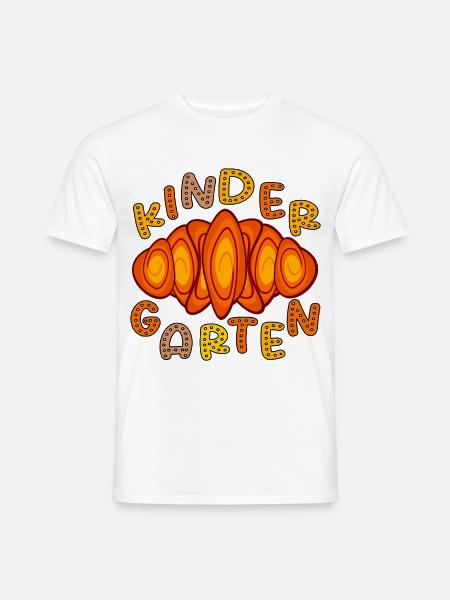 KINDERGARTEN KIND HAMBURG FRANZBRÖTCHEN - Männer T-Shirt - Weiß