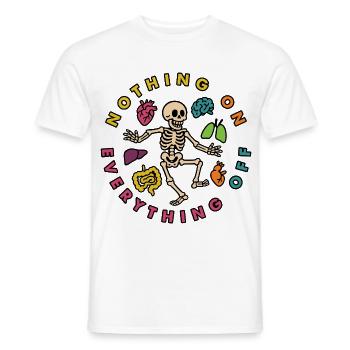 Rien sur, tout éteint - T-shirt homme - blanc - Devant - AI Model Male 178 dark (178cm)