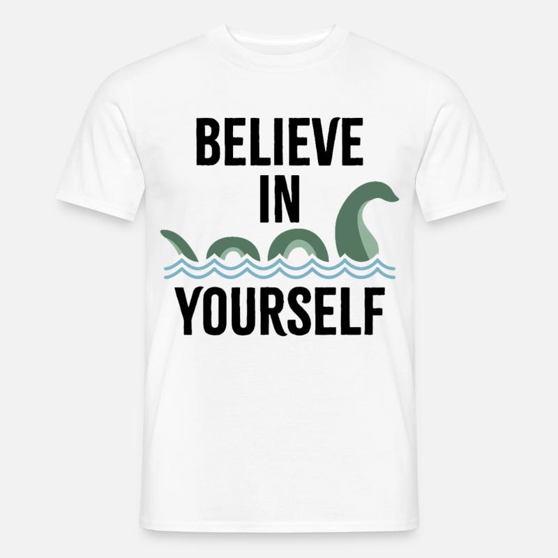 an sich selbst glauben - Männer T-Shirt - Weiß