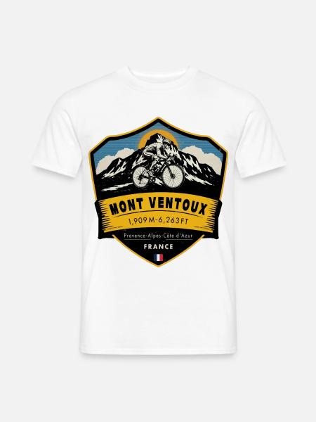 Mont Ventoux , Frankreich - Männer T-Shirt - Weiß