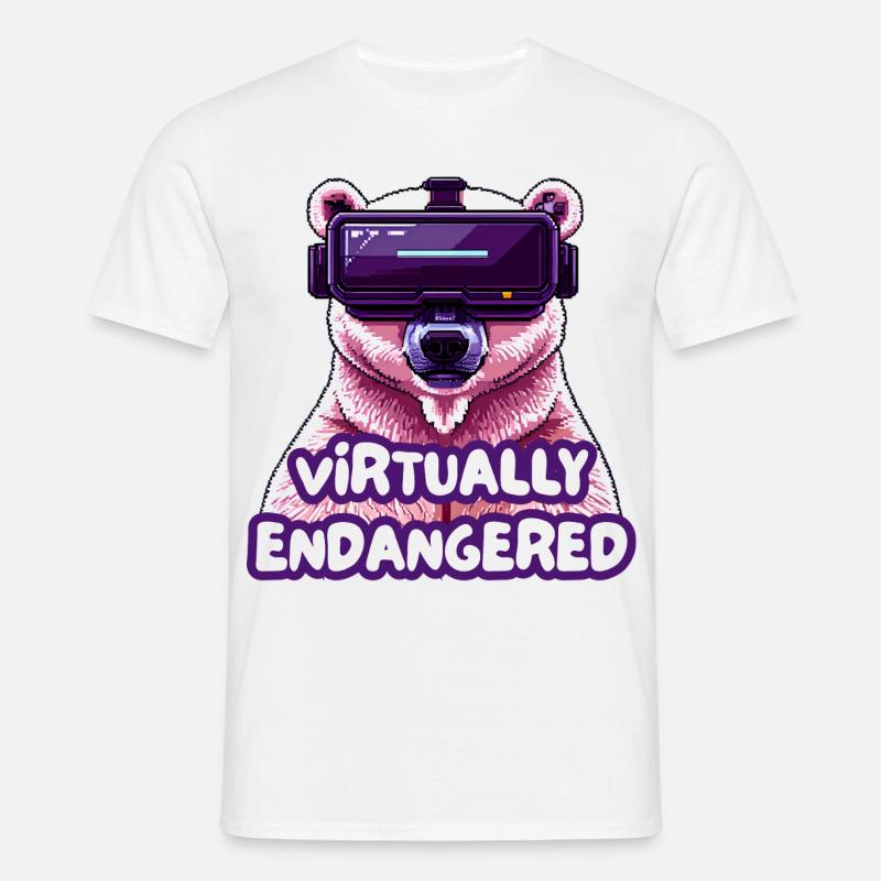 Virtually Endangered - Männer T-Shirt - Weiß