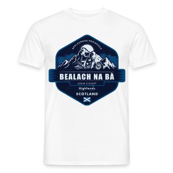 Bealach na Bà , Applecross Peninsula, Schottland - Männer T-Shirt - Weiß - Vorne - AI Model Male 178 dark (178cm)