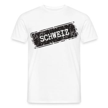 Suisse - T-shirt homme - blanc - Devant - AI Model Male 178 dark (178cm)