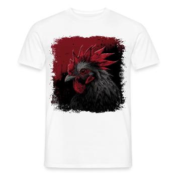 Hahn Portrait - Männer T-Shirt - Weiß - Vorne - AI Model Male 178 dark (178cm)