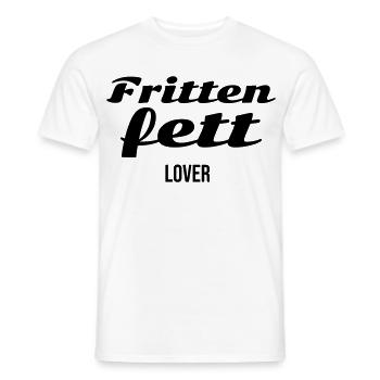 Frittfett Lover - Men's T-Shirt - white - Front - AI Model Male 178 dark (178cm)