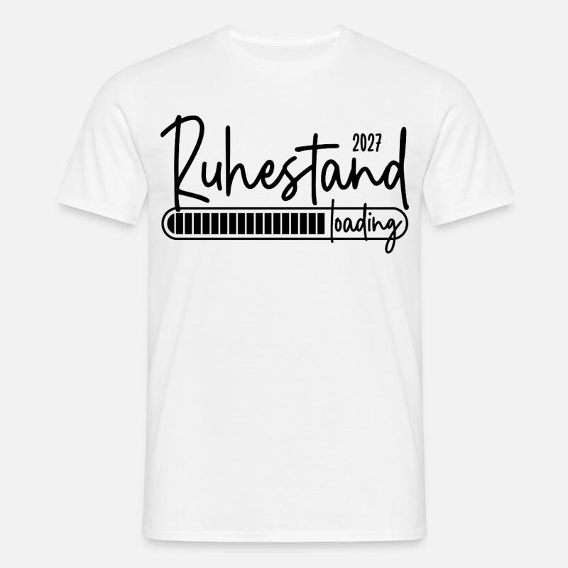 Ruhestand 2027 loading - Männer T-Shirt - Weiß