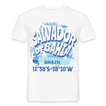Salvador de Bahia Brazil - Men's T-Shirt - white - Front - AI Model Male 178 dark (178cm)