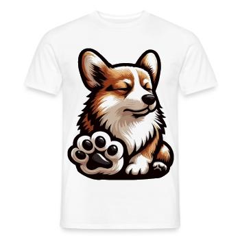 Corgi Corgis Welsh Corgi Corgi Owners Corgis - Men's T-Shirt - white - Front - AI Model Male 178 dark (178cm)