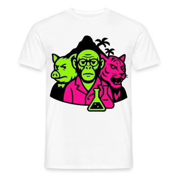 Île étrange - T-shirt homme - blanc - Devant - AI Model Male 178 dark (178cm)