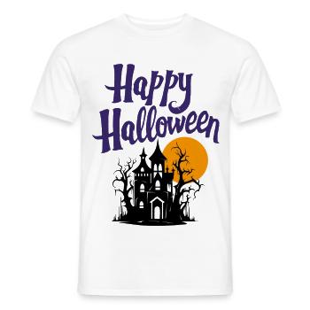 Joyeux halloween - T-shirt homme - blanc - Devant - AI Model Male 178 dark (178cm)