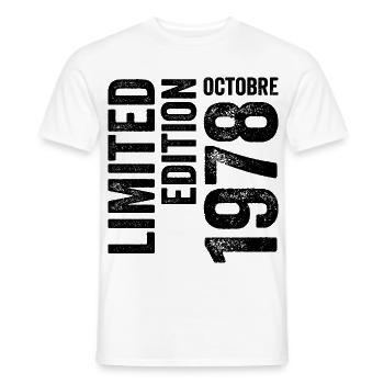 1978 - T-shirt homme - blanc - Devant - AI Model Male 178 dark (178cm)