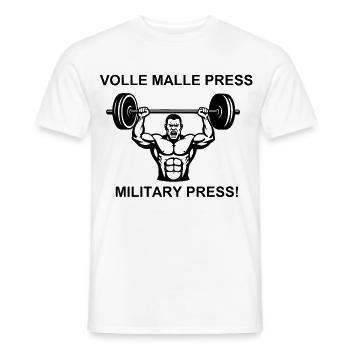 Motivation pour la musculation - T-shirt homme - blanc - Devant - AI Model Male 178 dark (178cm)