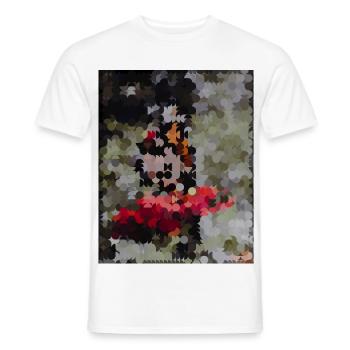 Dotted Butterfly Mosaic - Men's T-Shirt - white - Front - AI Model Male 178 dark (178cm)