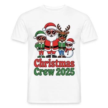 Weihnachts Crew 2025 - Männer T-Shirt - Weiß - Vorne - AI Model Male 178 dark (178cm)