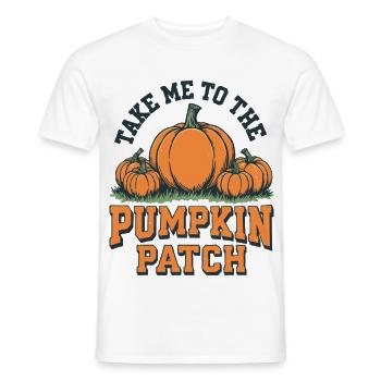Take me to the pumpkin patch - Men's T-Shirt - white - Front - AI Model Male 178 dark (178cm)