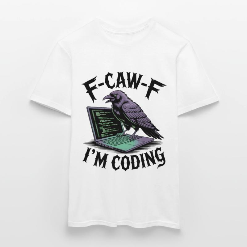 RabenCoder : Code Raven sur l’ordinateur portable T-shirt homme