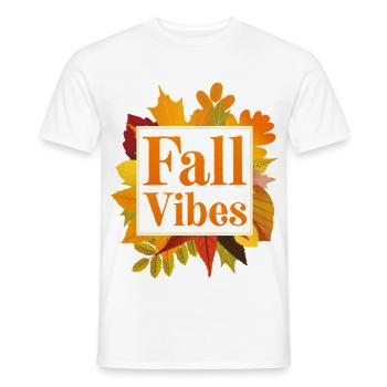 Fall Vibes - Men's T-Shirt - white - Front - AI Model Male 178 dark (178cm)