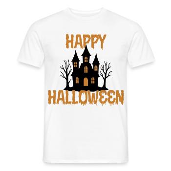 Happy Halloween  - Männer T-Shirt - Weiß - Vorne - AI Model Male 178 dark (178cm)