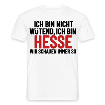 Ich bin nicht wütend - ich bin Hesse - Männer T-Shirt - Weiß - Vorne - AI Model Male 178 dark (178cm)
