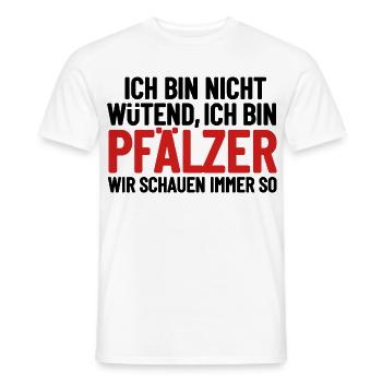 I'm not angry - I'm Palatine - Men's T-Shirt - white - Front - AI Model Male 178 dark (178cm)